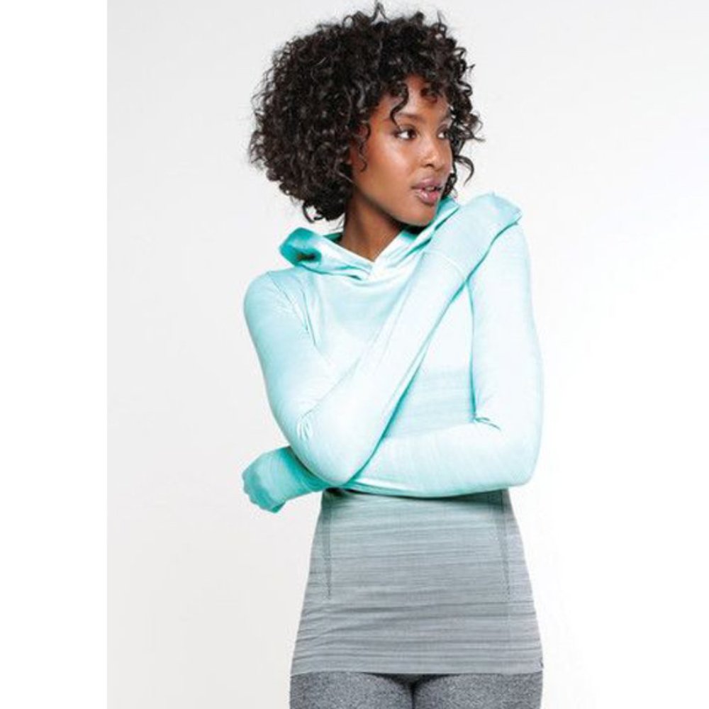 Climawear Smitten seamless cross dye ombre hoodie